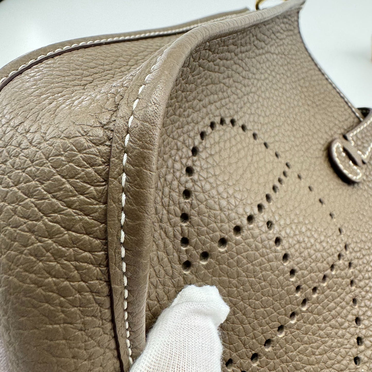Hermès - Evelyne - Leather - Grey - (mini)