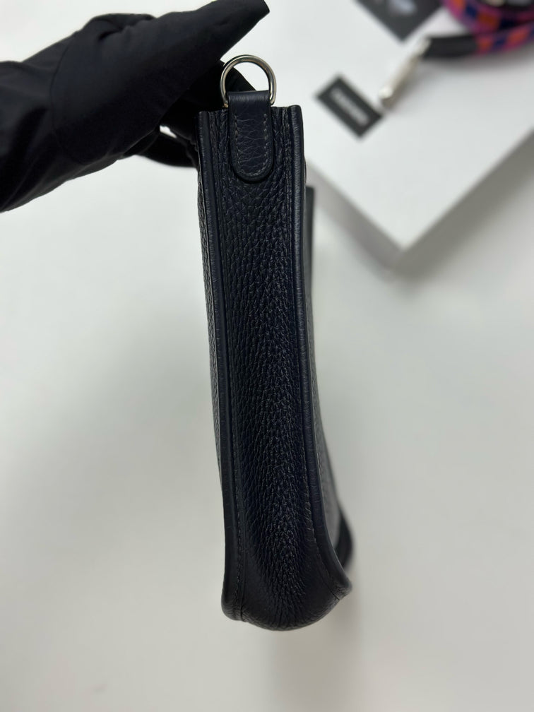 Hermes - Evelyne - Leather - Navy - (mini)
