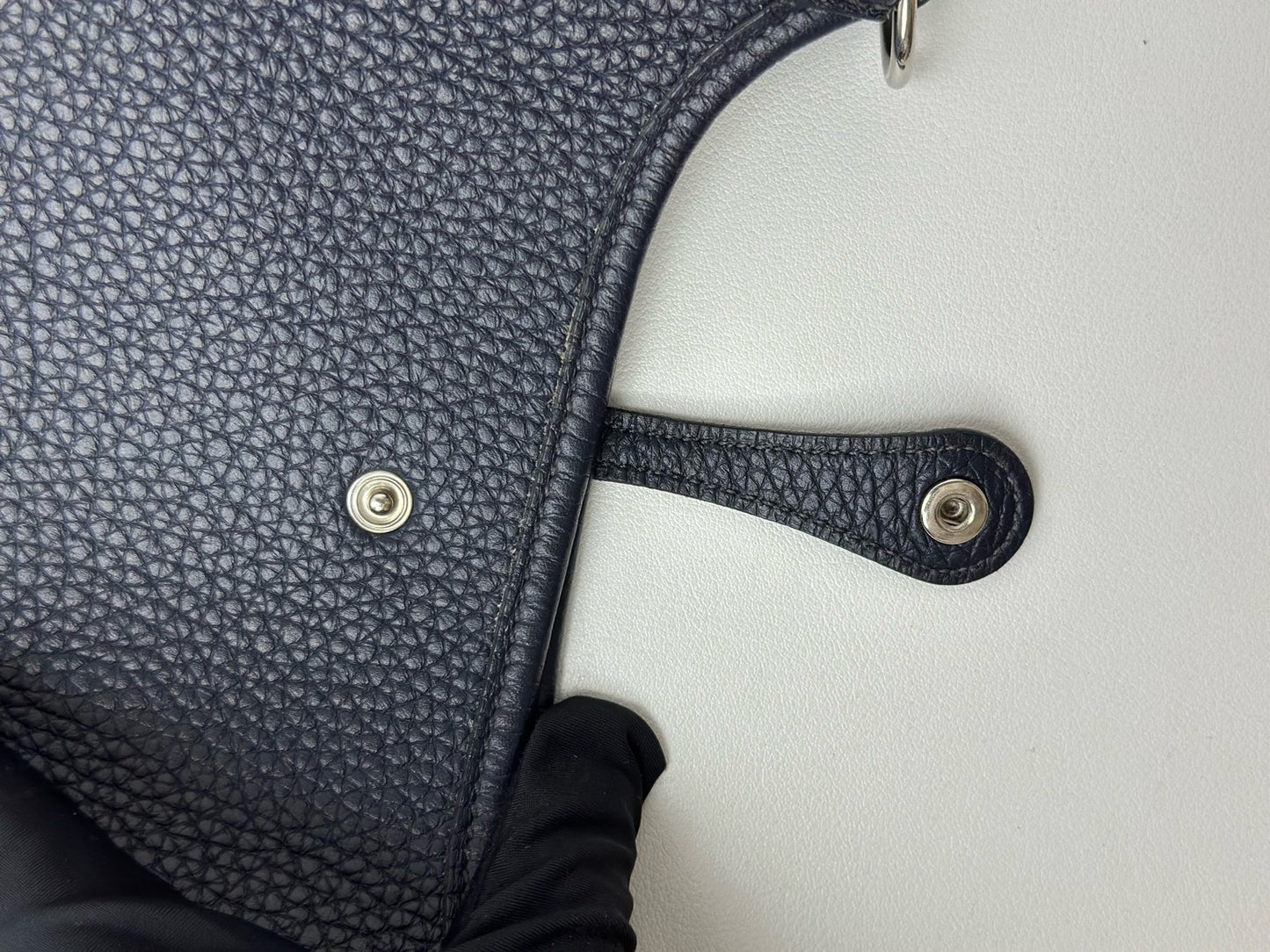 Hermes - Evelyne - Leather - Navy - (mini)
