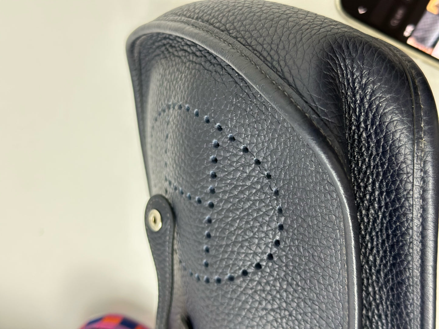 Hermes - Evelyne - Leather - Navy - (mini)