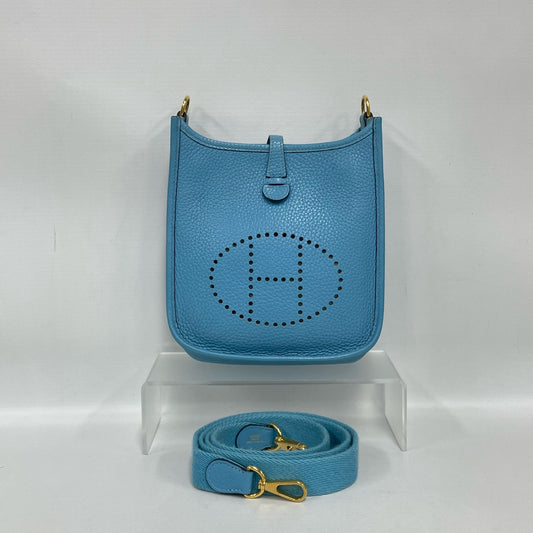 Hermès - Evelyne Mini - Clemence leather - Blue - (mini)