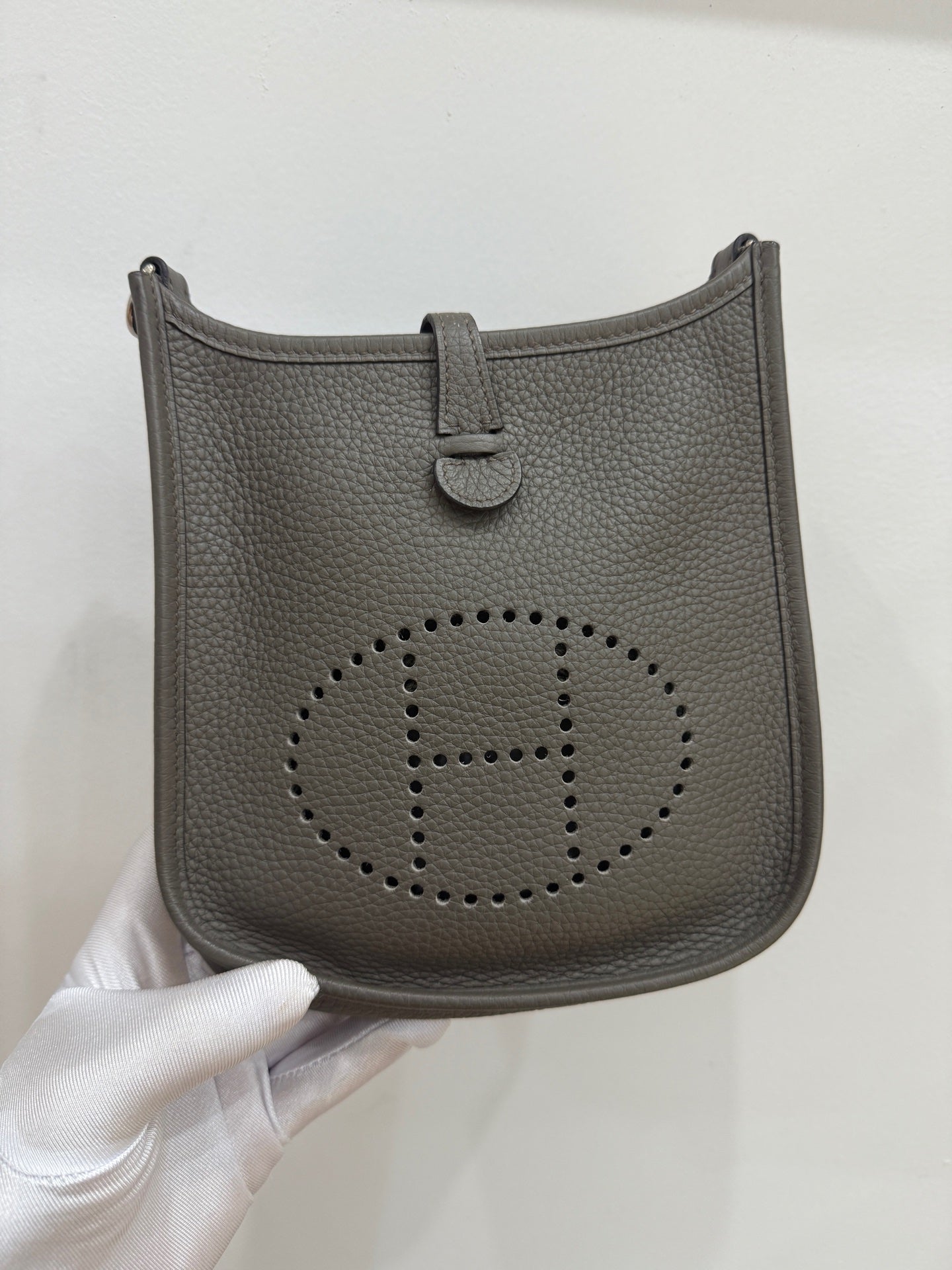Hermès - Evelyne mini - Leather - Grey - (mini)