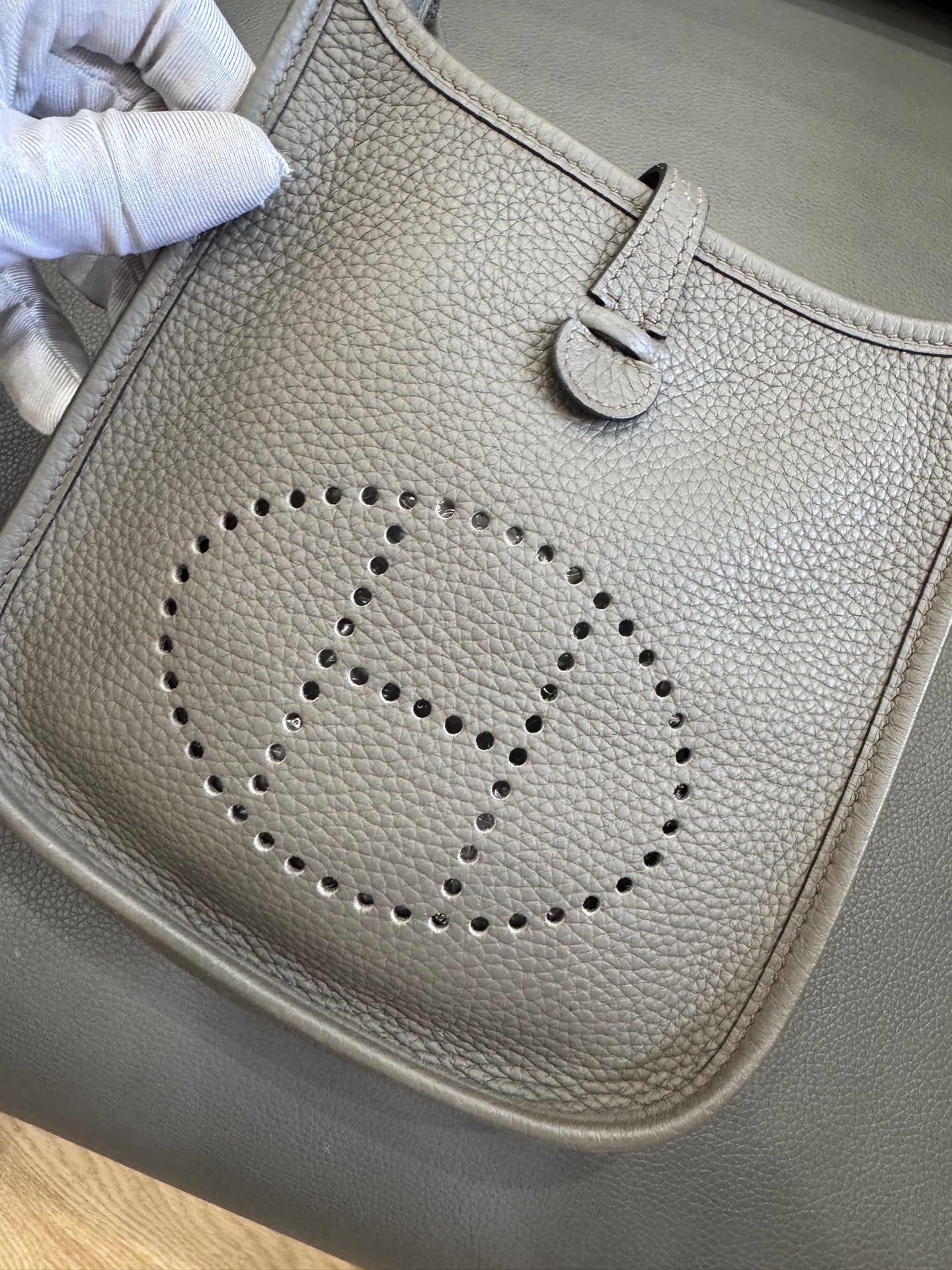 Hermès - Evelyne mini - Leather - Grey - (mini)
