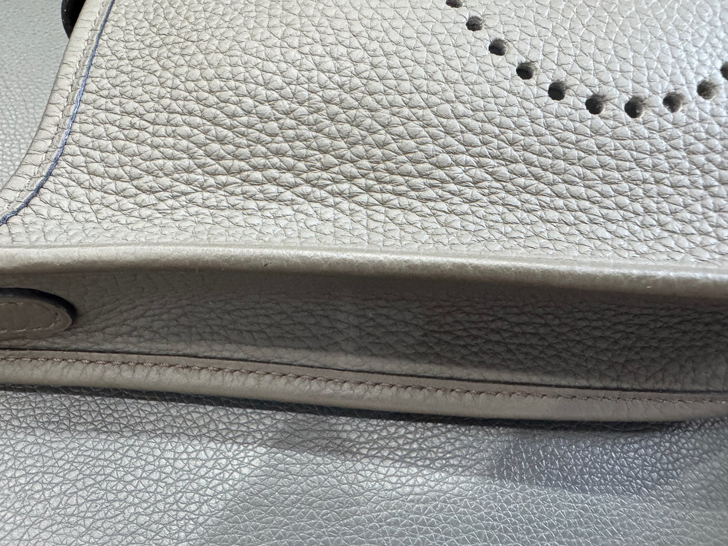 Hermès - Evelyne mini - Leather - Grey - (mini)