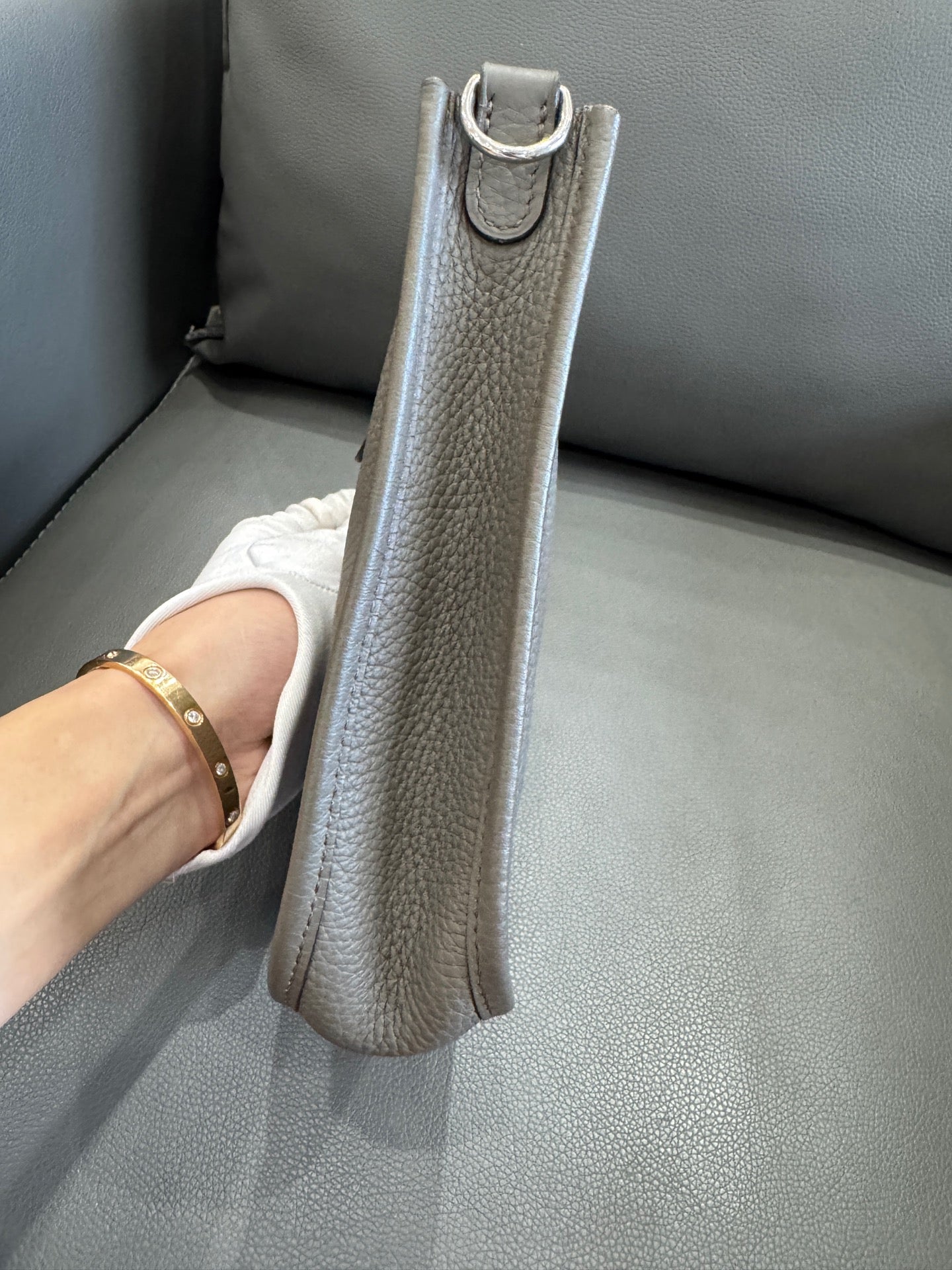 Hermès - Evelyne mini - Leather - Grey - (mini)