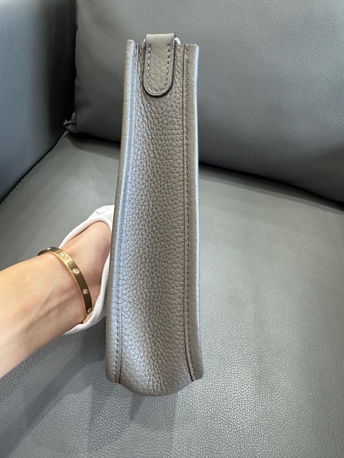 Hermès - Evelyne mini - Leather - Grey - (mini)