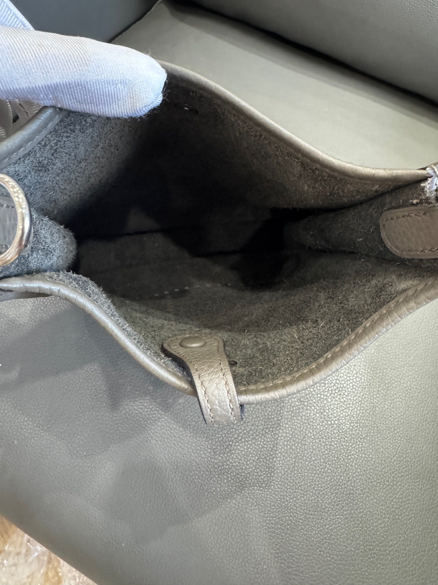 Hermès - Evelyne mini - Leather - Grey - (mini)