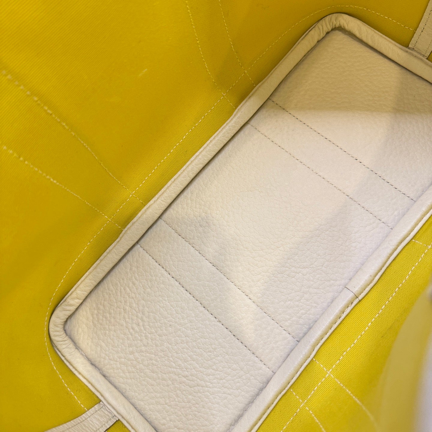 Hermes - Garden Party 30 - Canvas and Leather - Yellow and White - (Medium)
