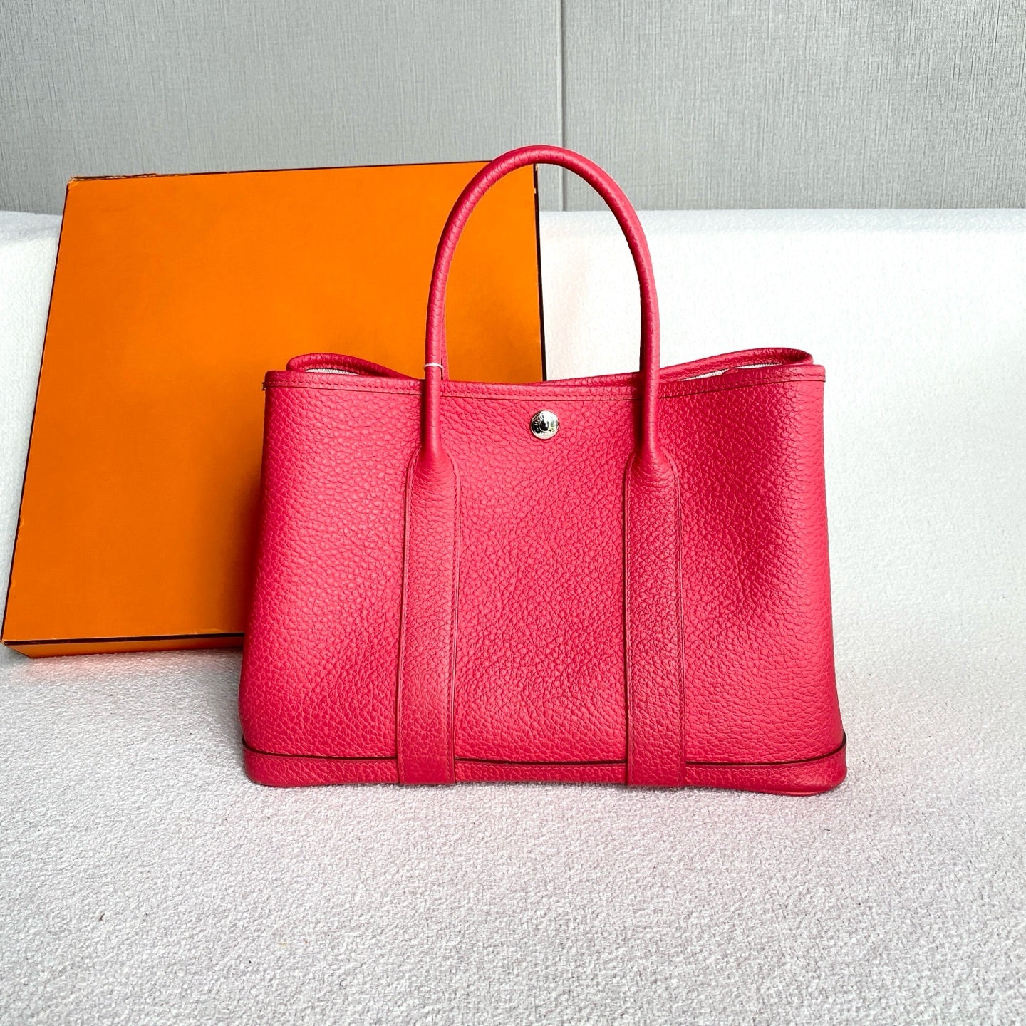 Hermes - Garden Party 30 - Negonda leather - Azalea Red - (Medium)