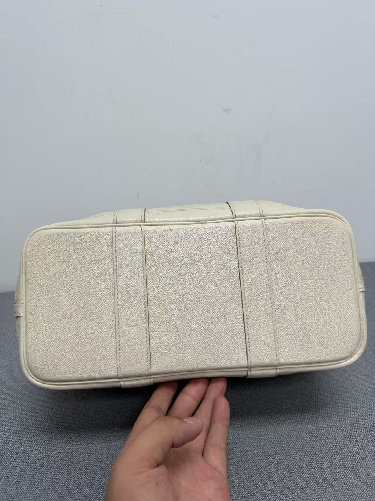 Hermès - Garden Party 30 - Negonda leather - Off-white - (medium)