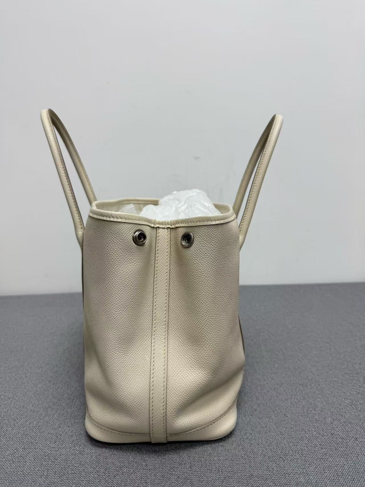 Hermès - Garden Party 30 - Negonda leather - Off-white - (medium)