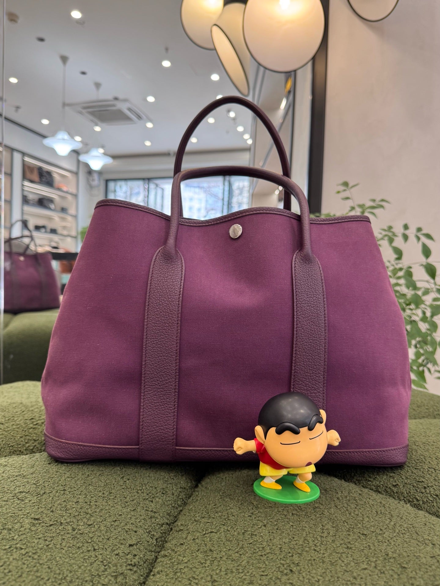 Hermes - Garden Party 36 - Canvas and Negonda leather - Purple - (Large)