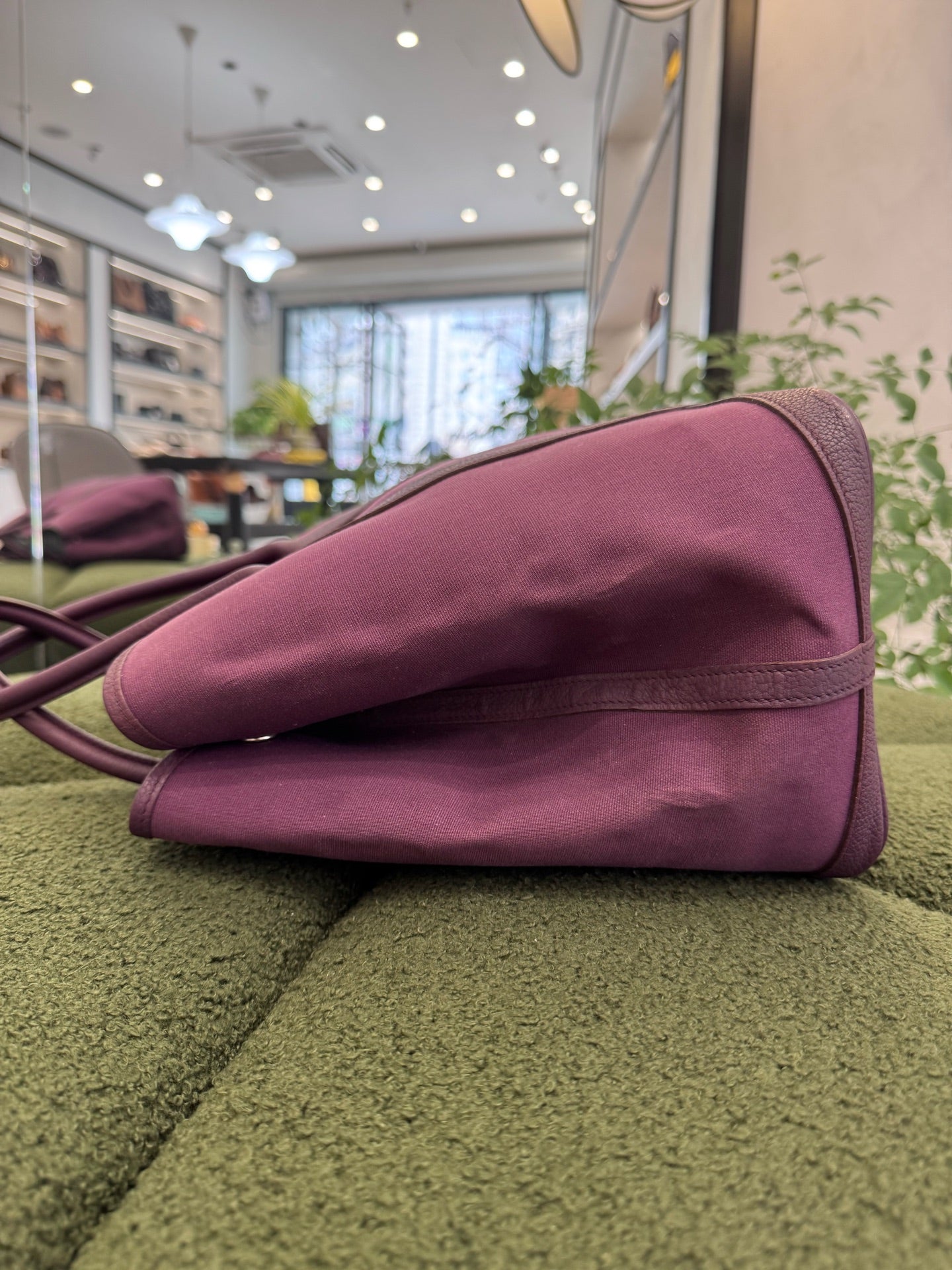 Hermes - Garden Party 36 - Canvas and Negonda leather - Purple - (Large)