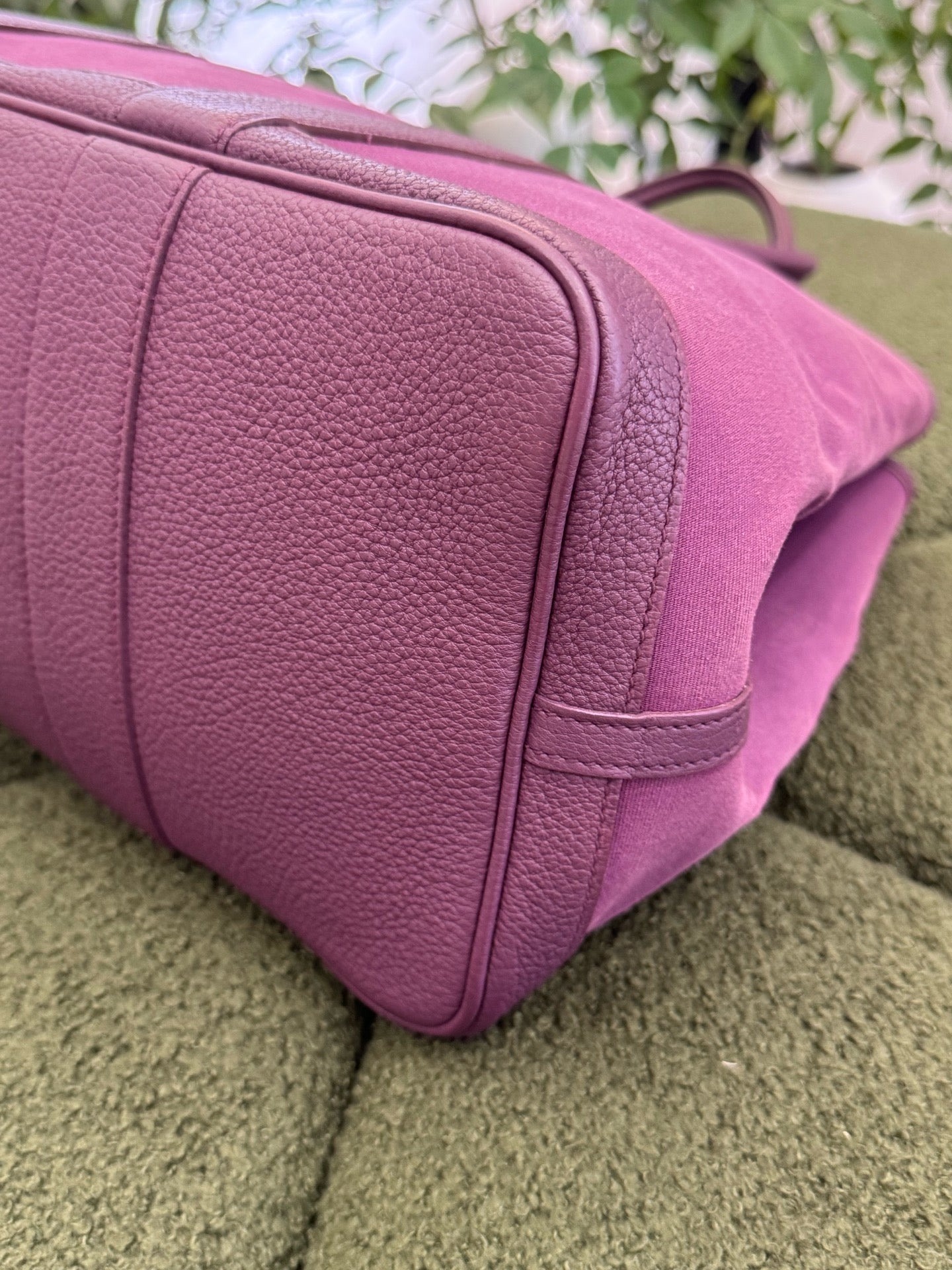 Hermes - Garden Party 36 - Canvas and Negonda leather - Purple - (Large)