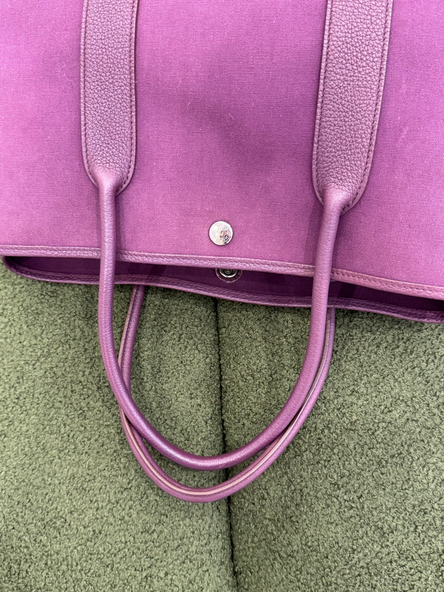 Hermes - Garden Party 36 - Canvas and Negonda leather - Purple - (Large)