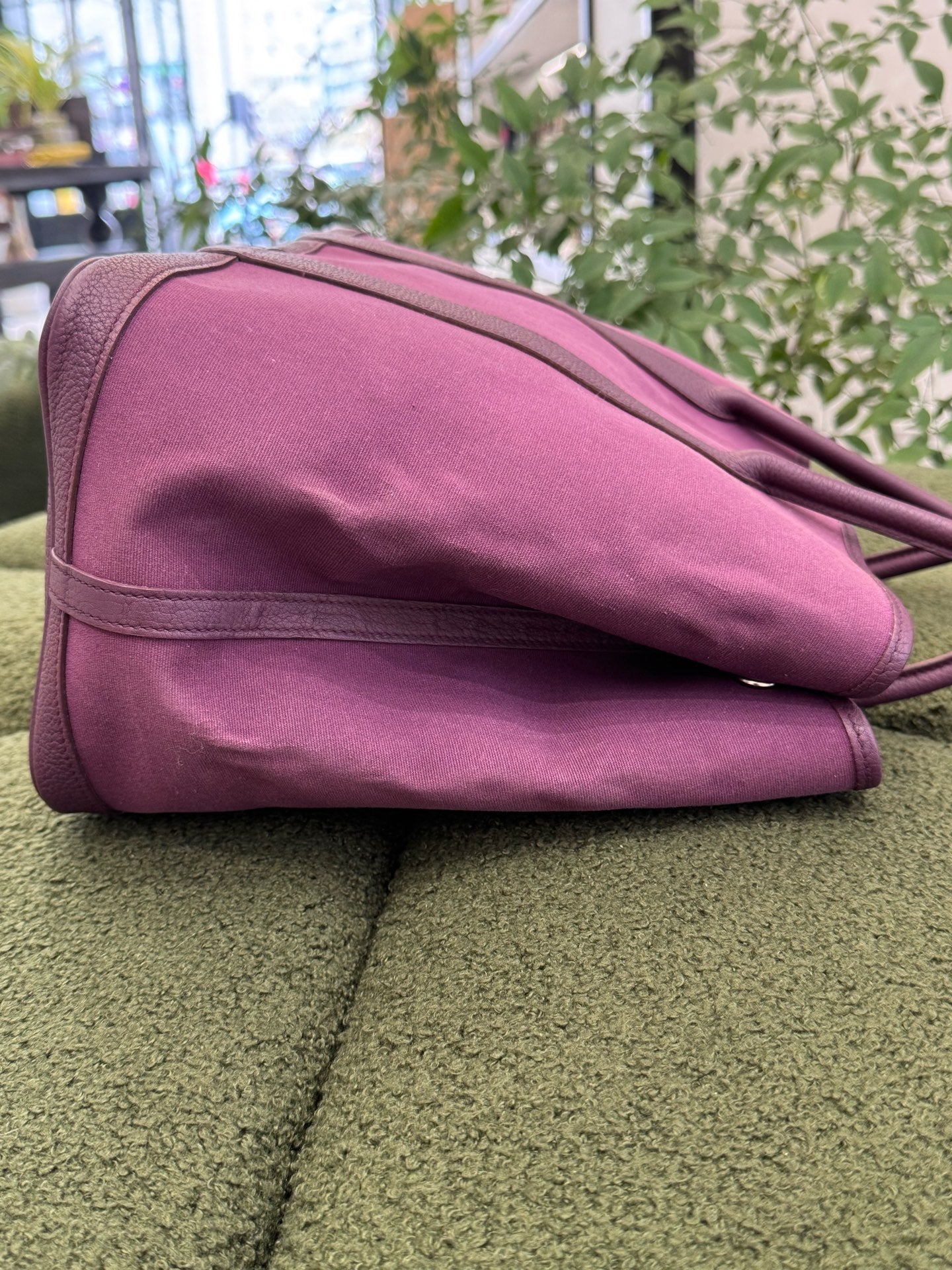 Hermes - Garden Party 36 - Canvas and Negonda leather - Purple - (Large)