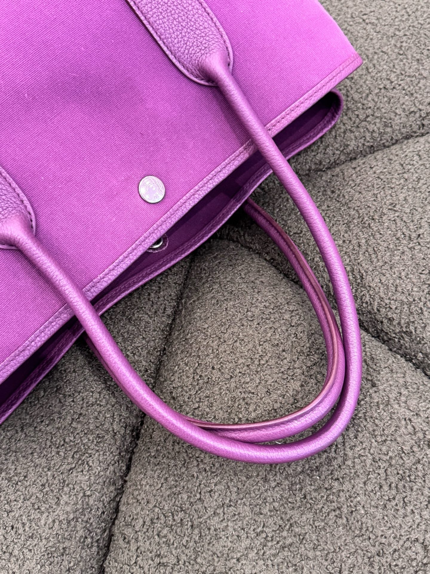 Hermes - Garden Party 36 - Canvas and Negonda leather - Purple - (Large)