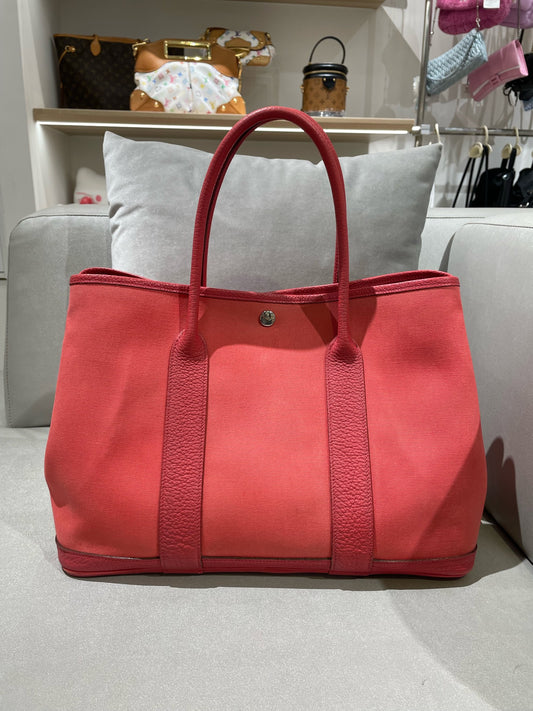 Hermes - Garden Party 36 - Cloth - Red - (large)