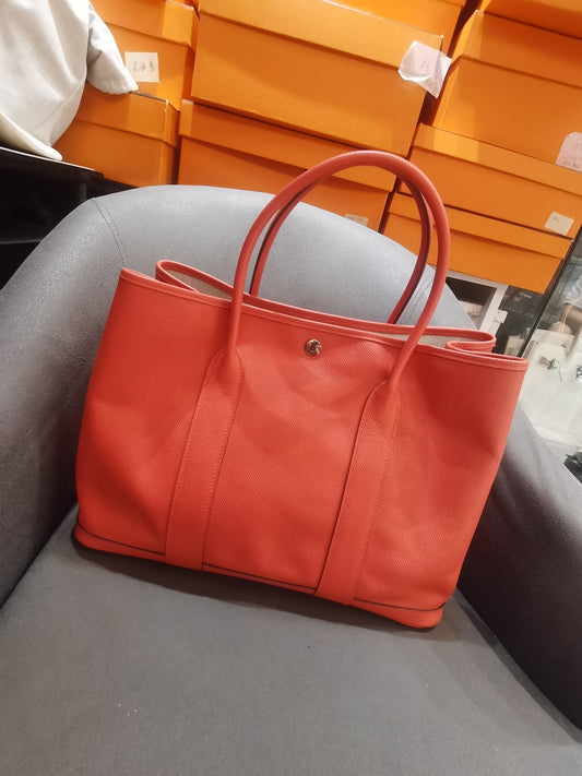 Hermes - Garden Party 36 - Leather - Orange - (Large)