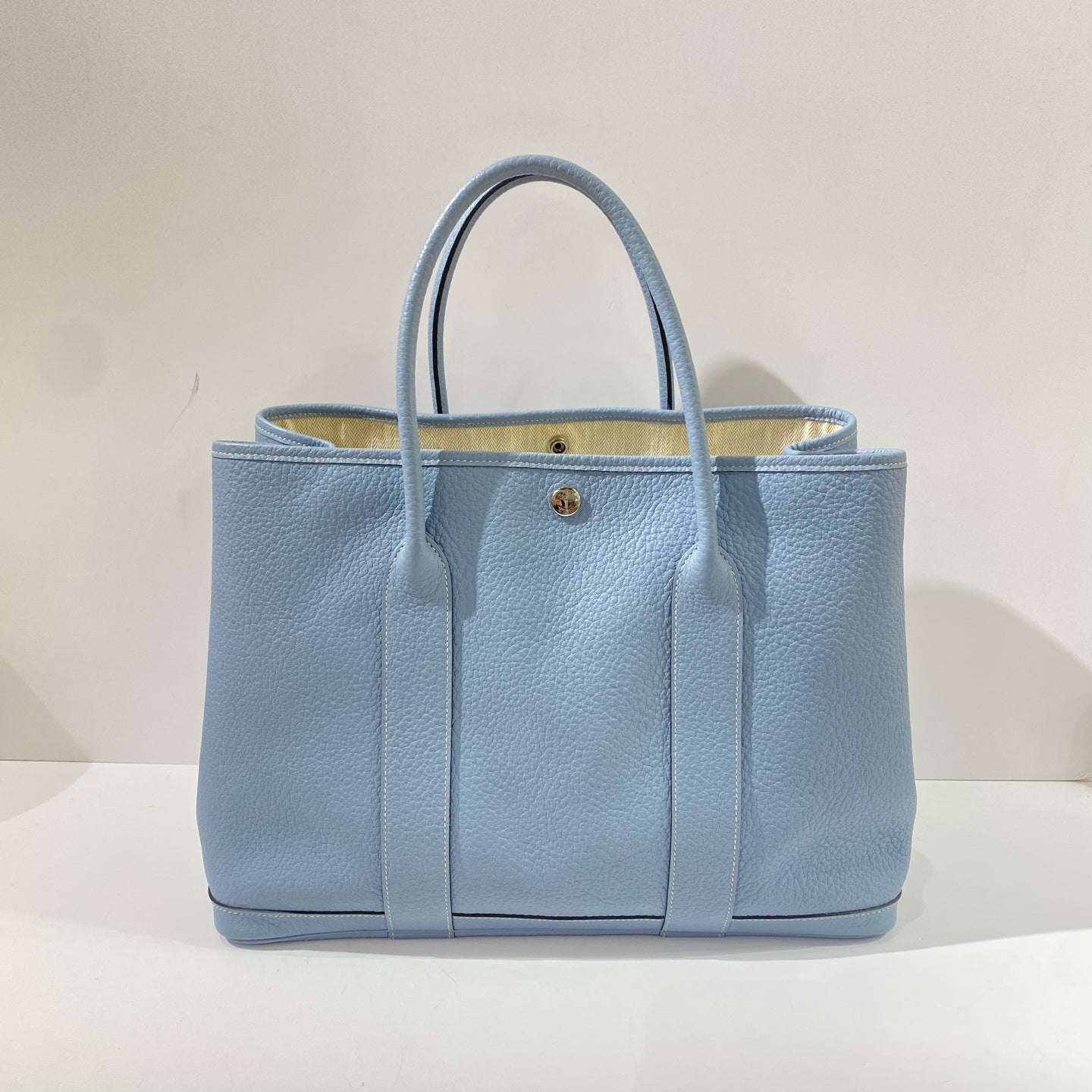 Hermès - Garden Party 36 - Taurillon Clemence leather - Sky Blue with Silver-Tone Hardware - (Large)