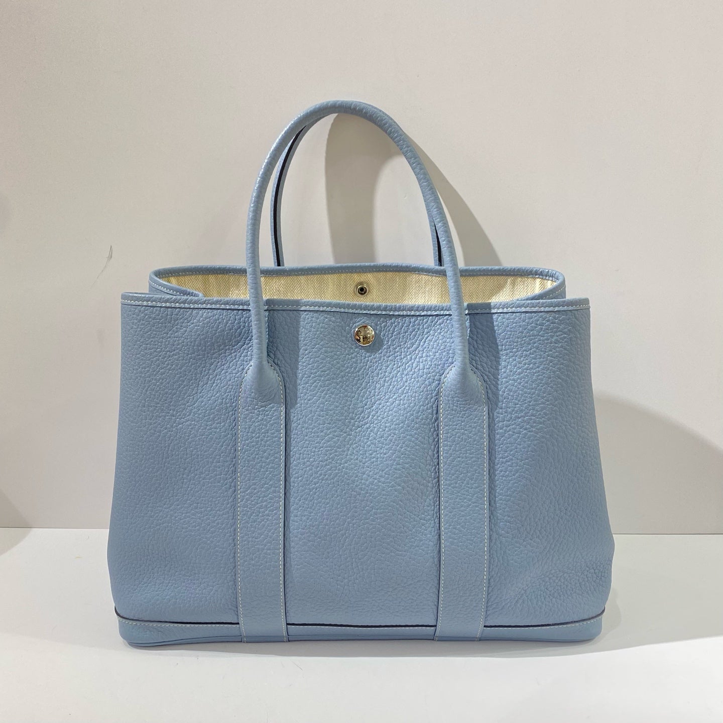 Hermès - Garden Party 36 - Taurillon Clemence leather - Sky Blue with Silver-Tone Hardware - (Large)
