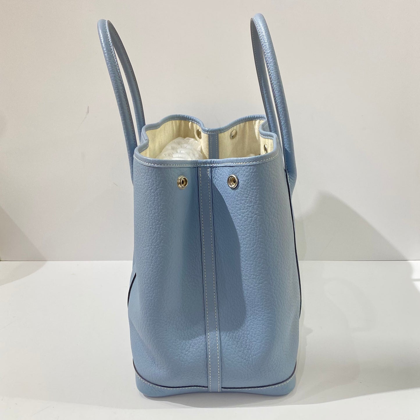 Hermès - Garden Party 36 - Taurillon Clemence leather - Sky Blue with Silver-Tone Hardware - (Large)