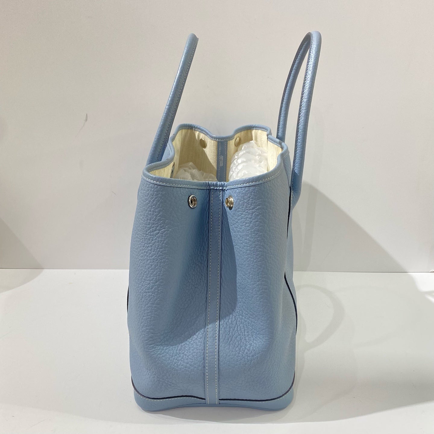 Hermès - Garden Party 36 - Taurillon Clemence leather - Sky Blue with Silver-Tone Hardware - (Large)