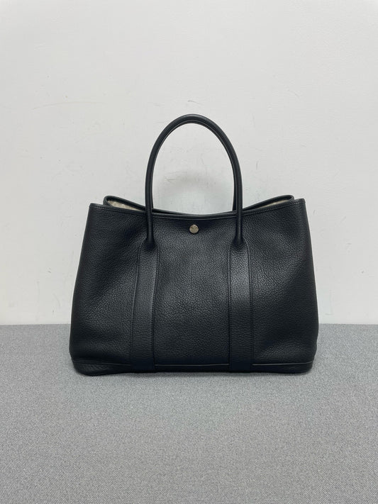 Hermès - Garden Party - Leather - Black - (Large)