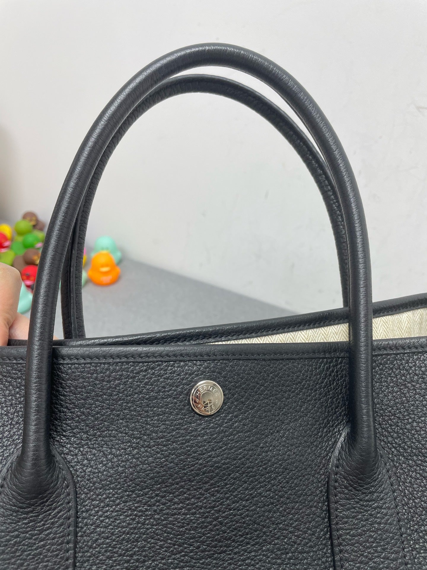 Hermès - Garden Party - Leather - Black - (Large)