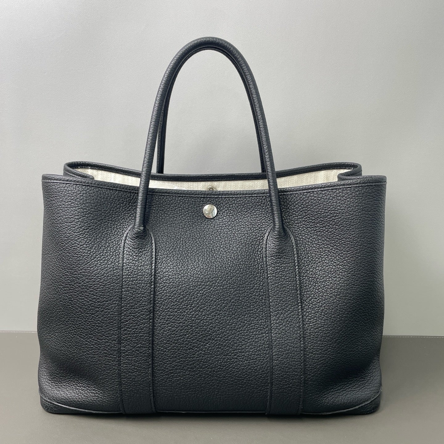 Hermès - Garden Party - Leather - Black - (medium)