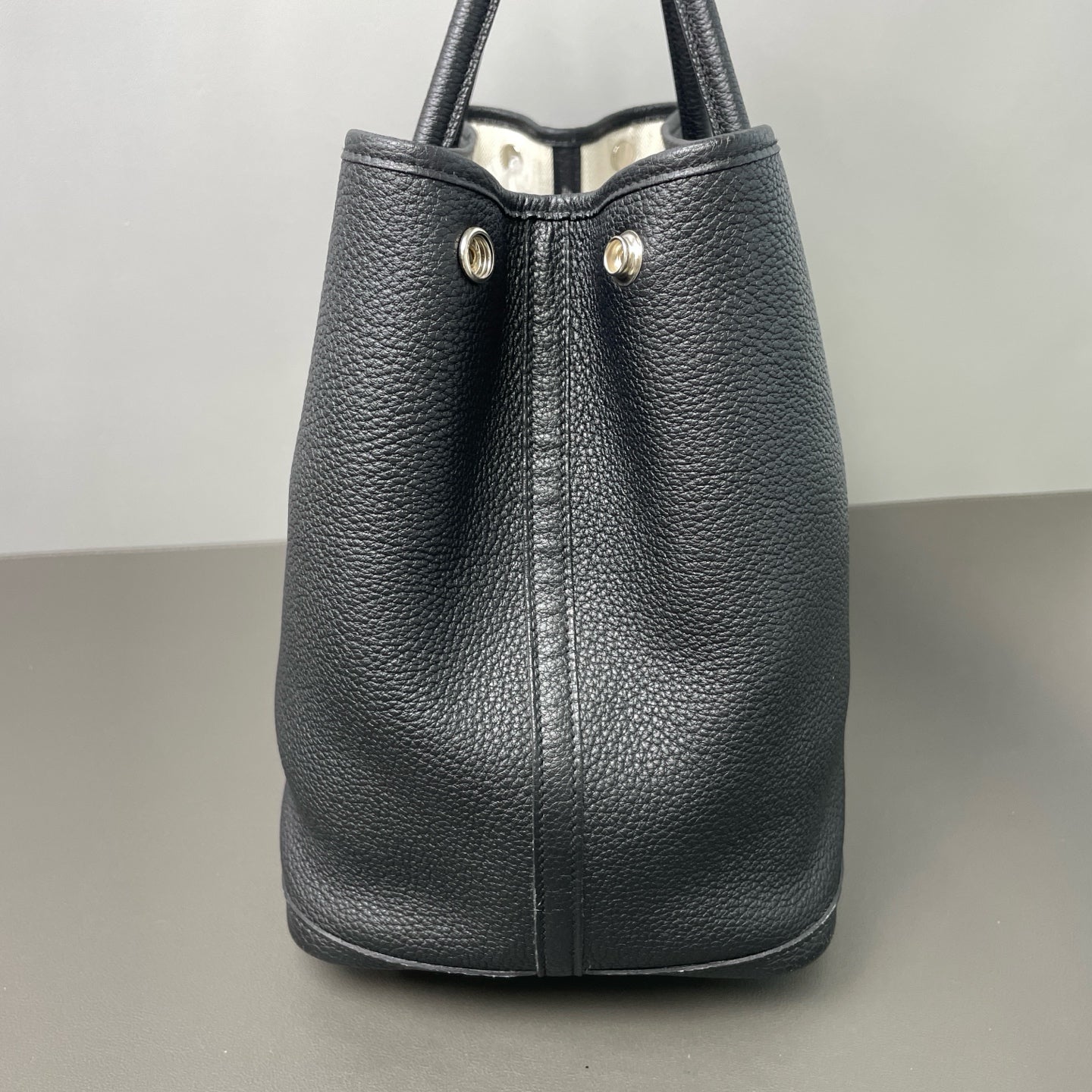 Hermès - Garden Party - Leather - Black - (medium)