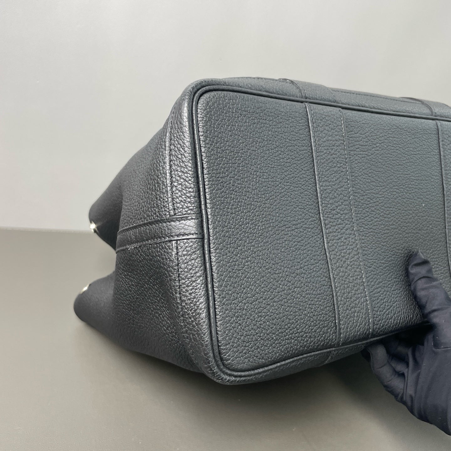 Hermès - Garden Party - Leather - Black - (medium)