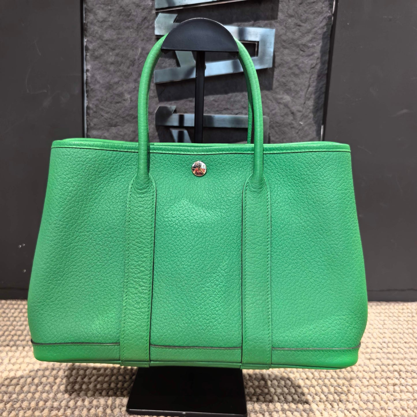 Hermes - Garden Party - Leather - Green - (small)
