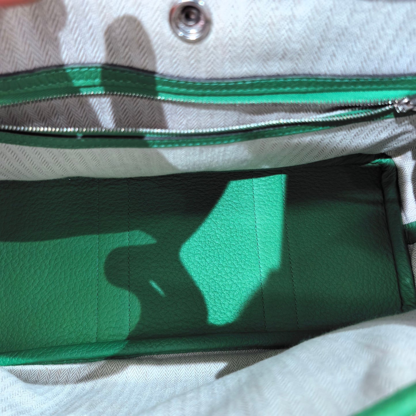 Hermes - Garden Party - Leather - Green - (small)