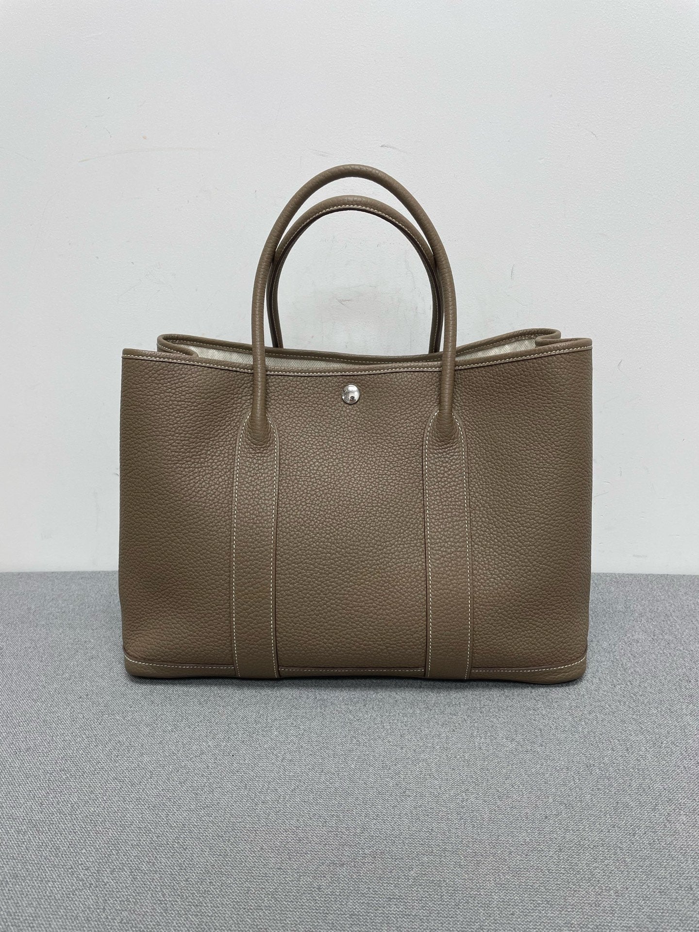 Hermès - Garden Party - Leather - Grey - (Large)