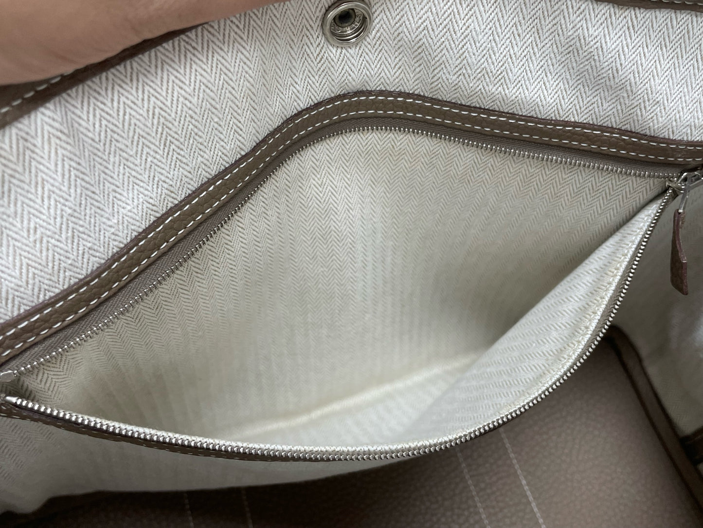Hermès - Garden Party - Leather - Grey - (Large)