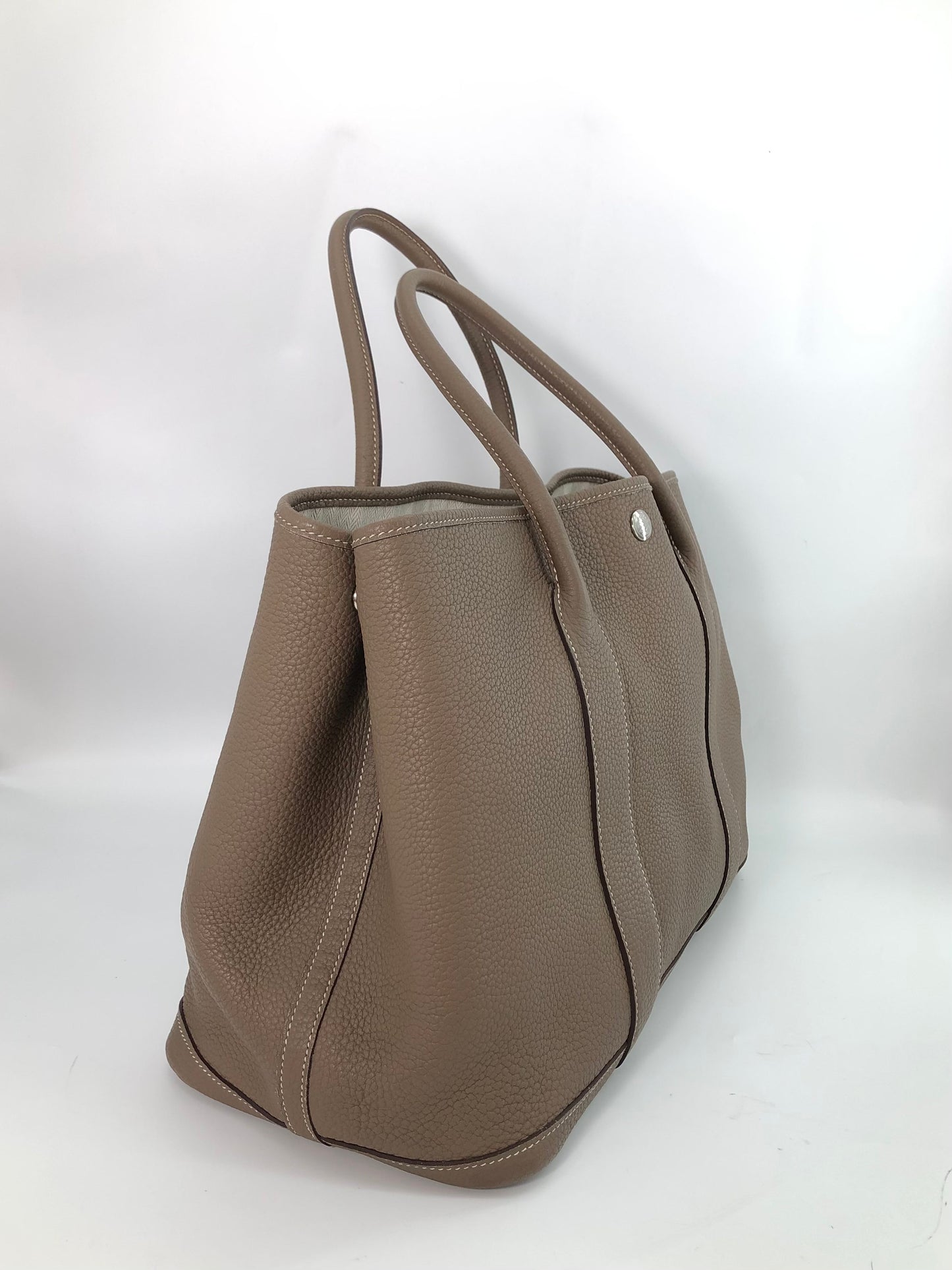 Hermes - Garden Party - Leather - Grey - (medium)