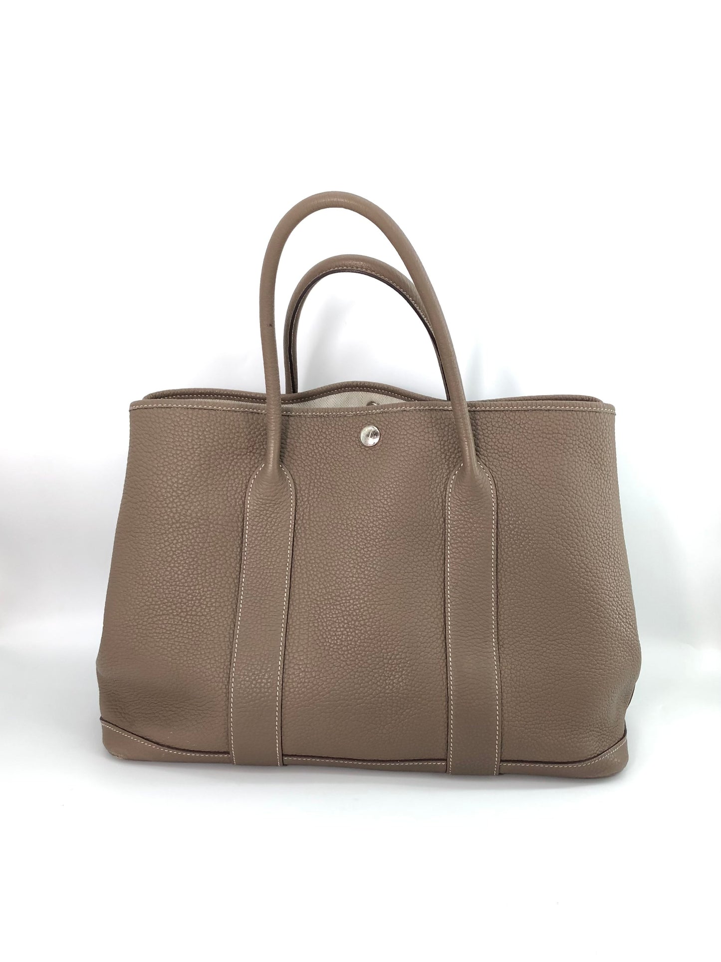 Hermes - Garden Party - Leather - Grey - (medium)