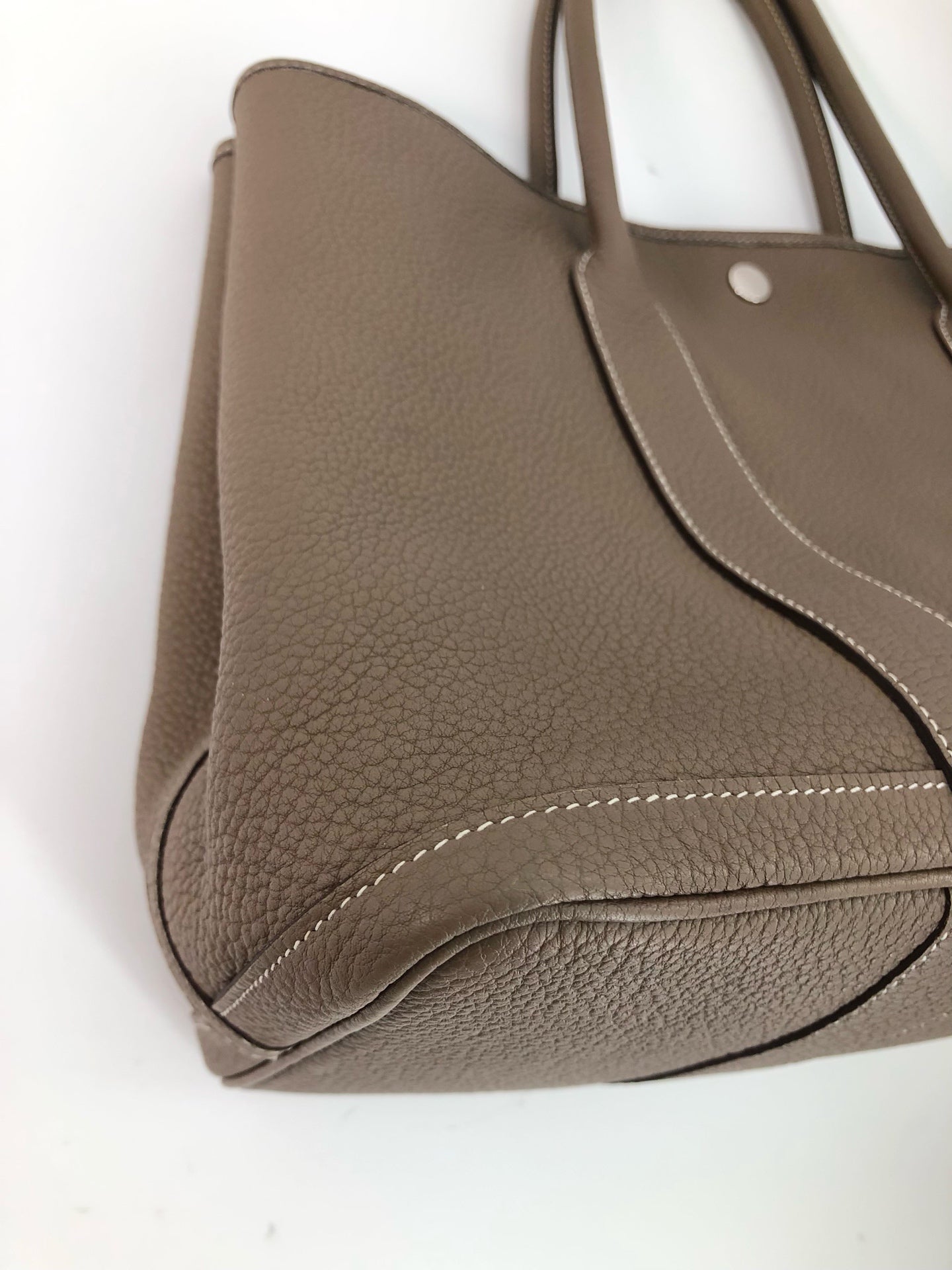 Hermes - Garden Party - Leather - Grey - (medium)