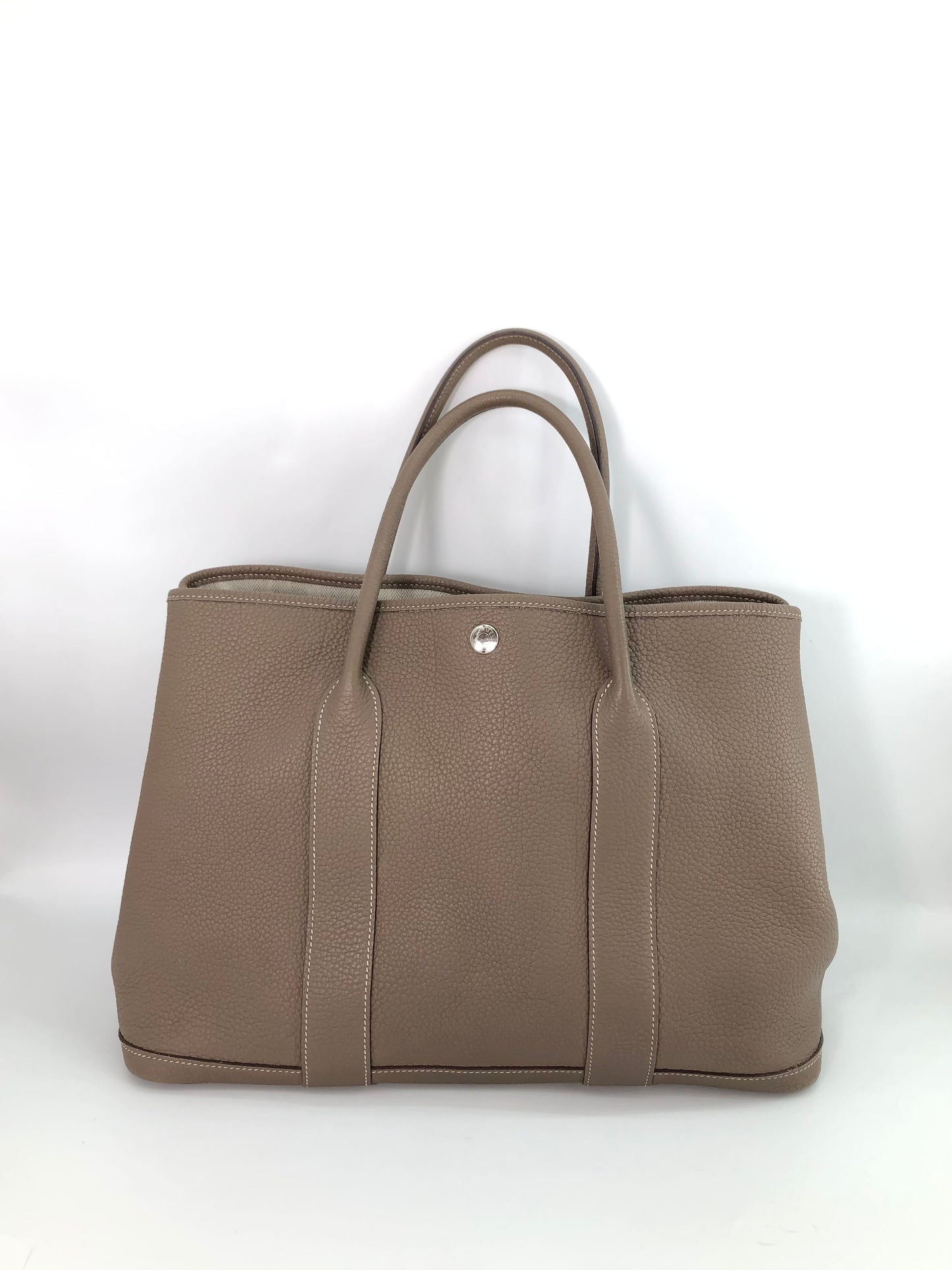 Hermes - Garden Party - Leather - Grey - (medium)