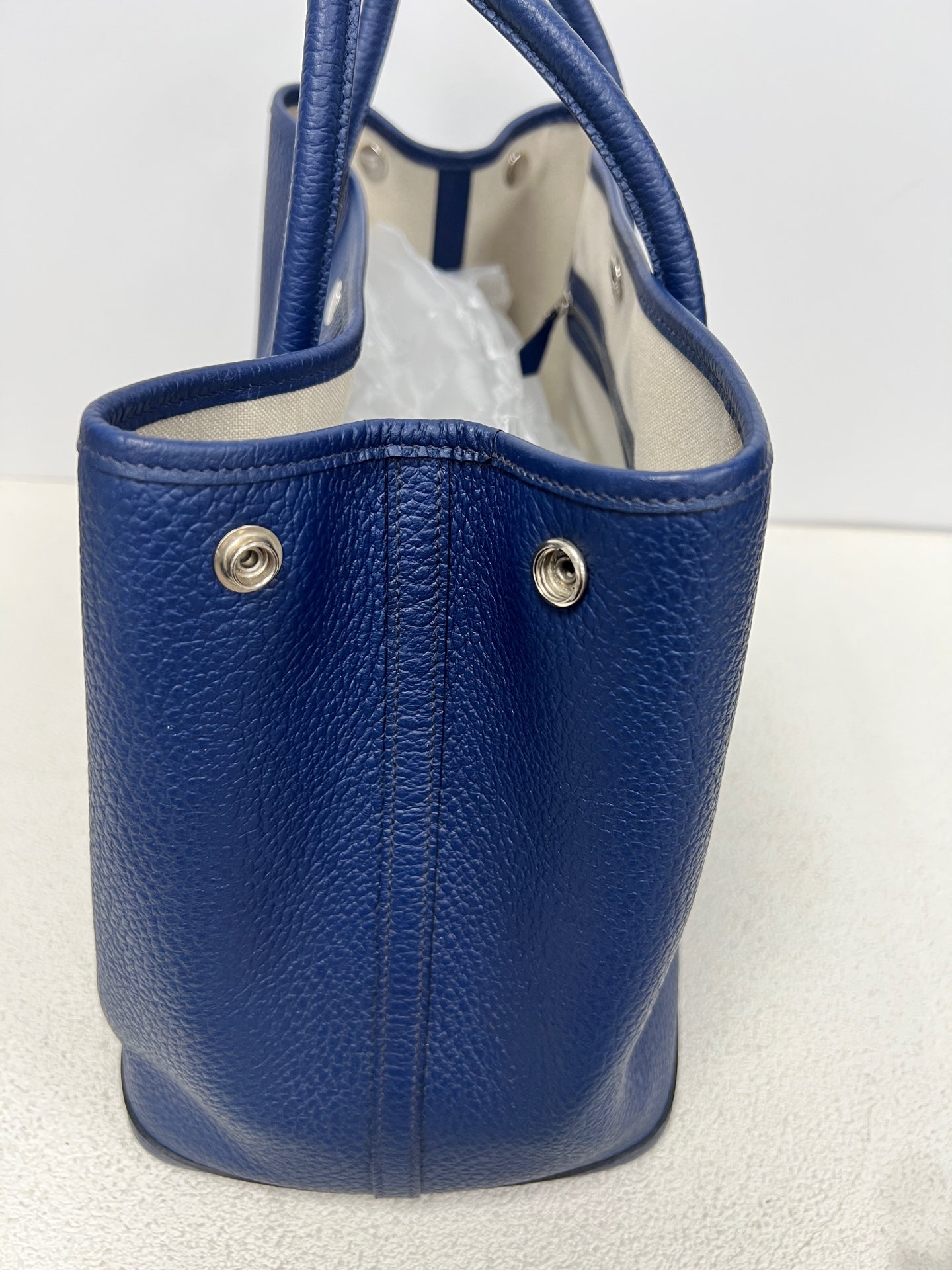 Hermes - Garden Party - Leather - Navy - (36)