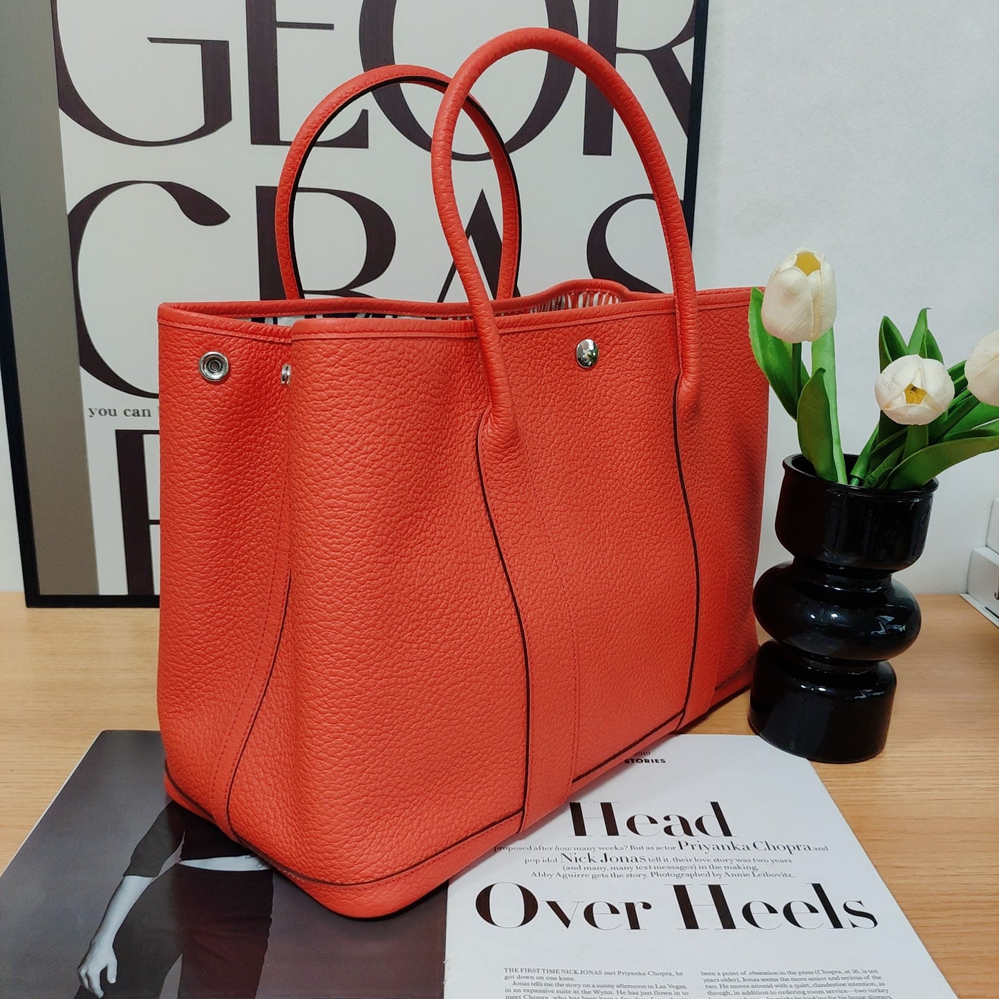 Hermes - Garden Party - Leather - Orange - (large)