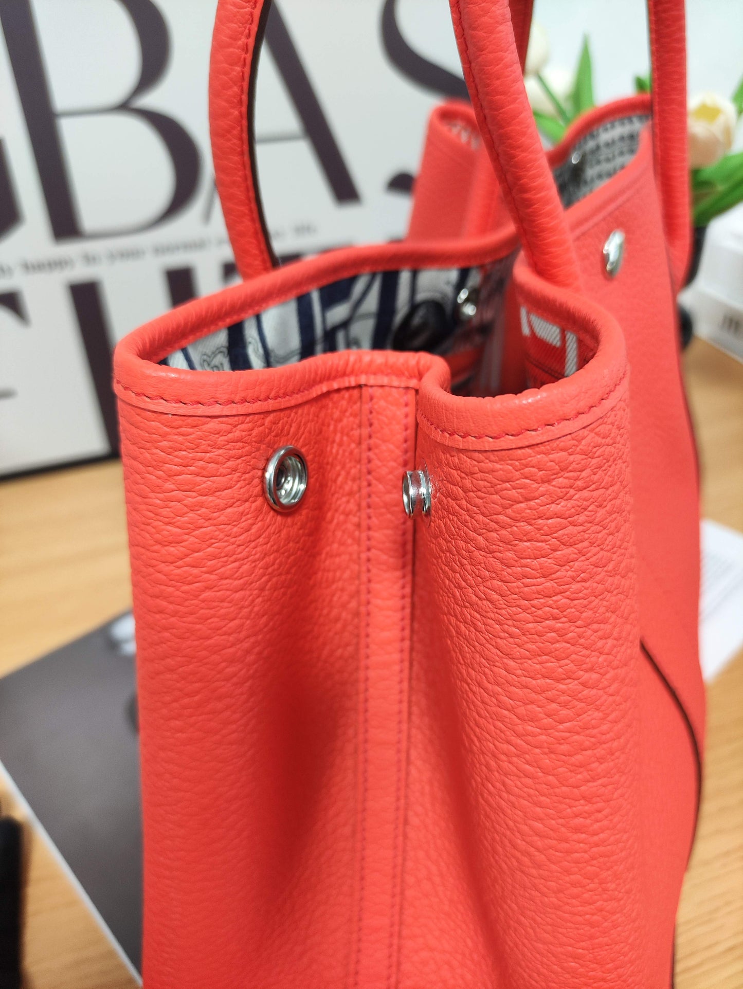 Hermes - Garden Party - Leather - Orange - (large)