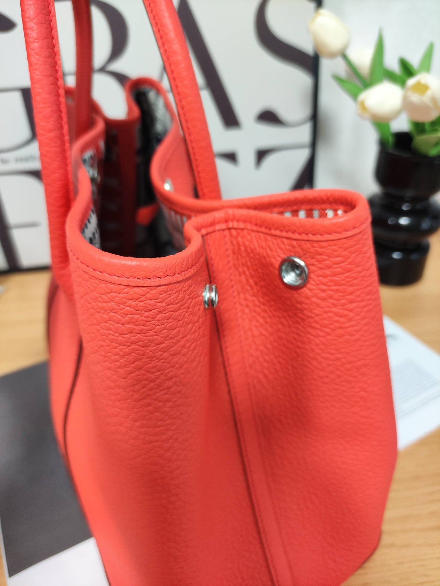 Hermes - Garden Party - Leather - Orange - (large)