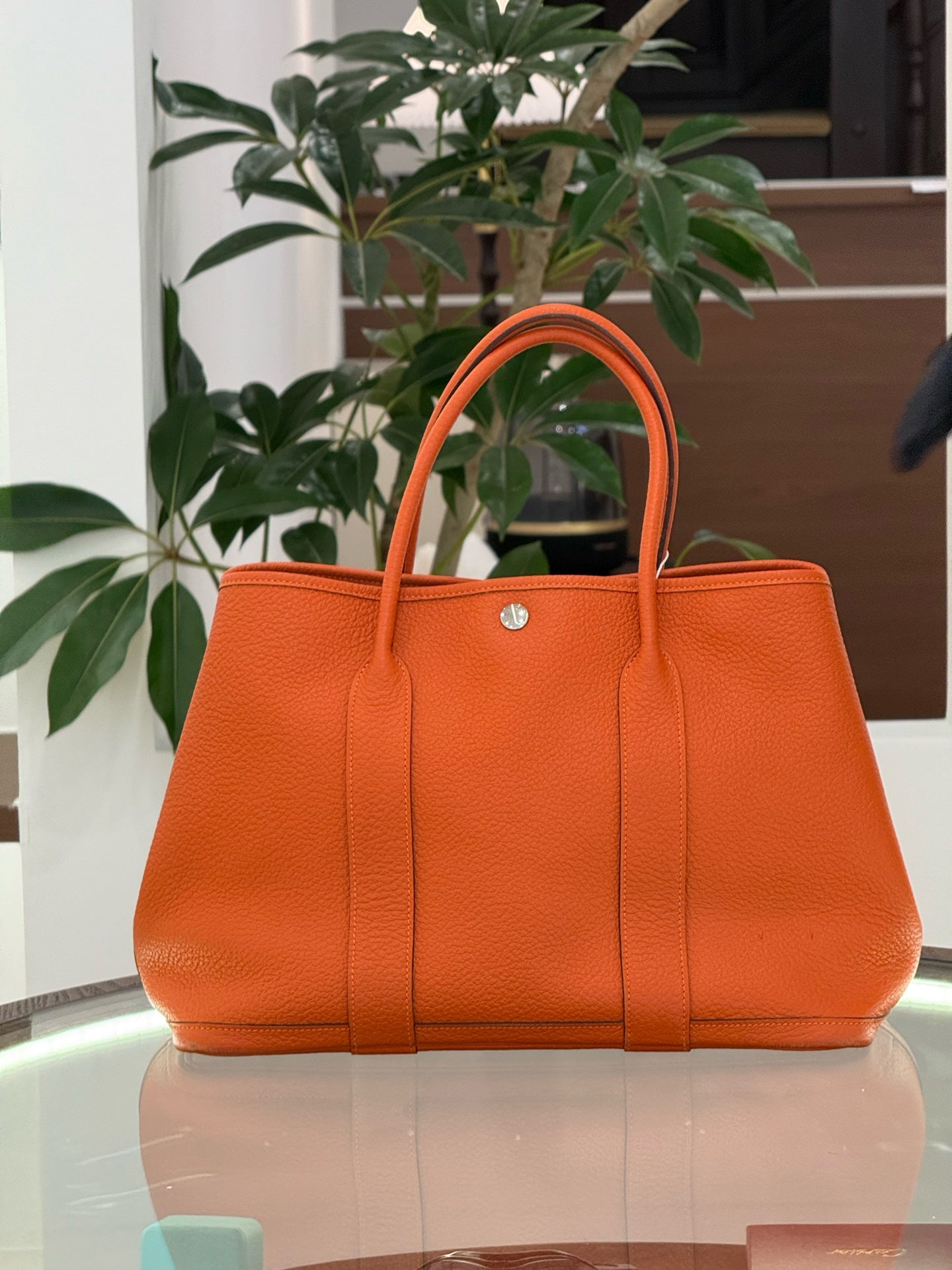Hermes - Garden Party - Leather - Orange - (medium)