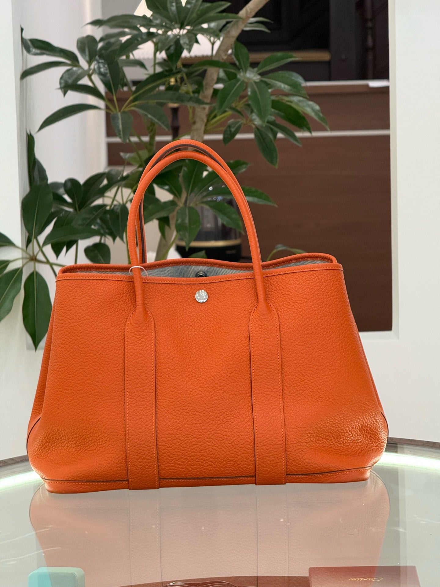 Hermes - Garden Party - Leather - Orange - (medium)