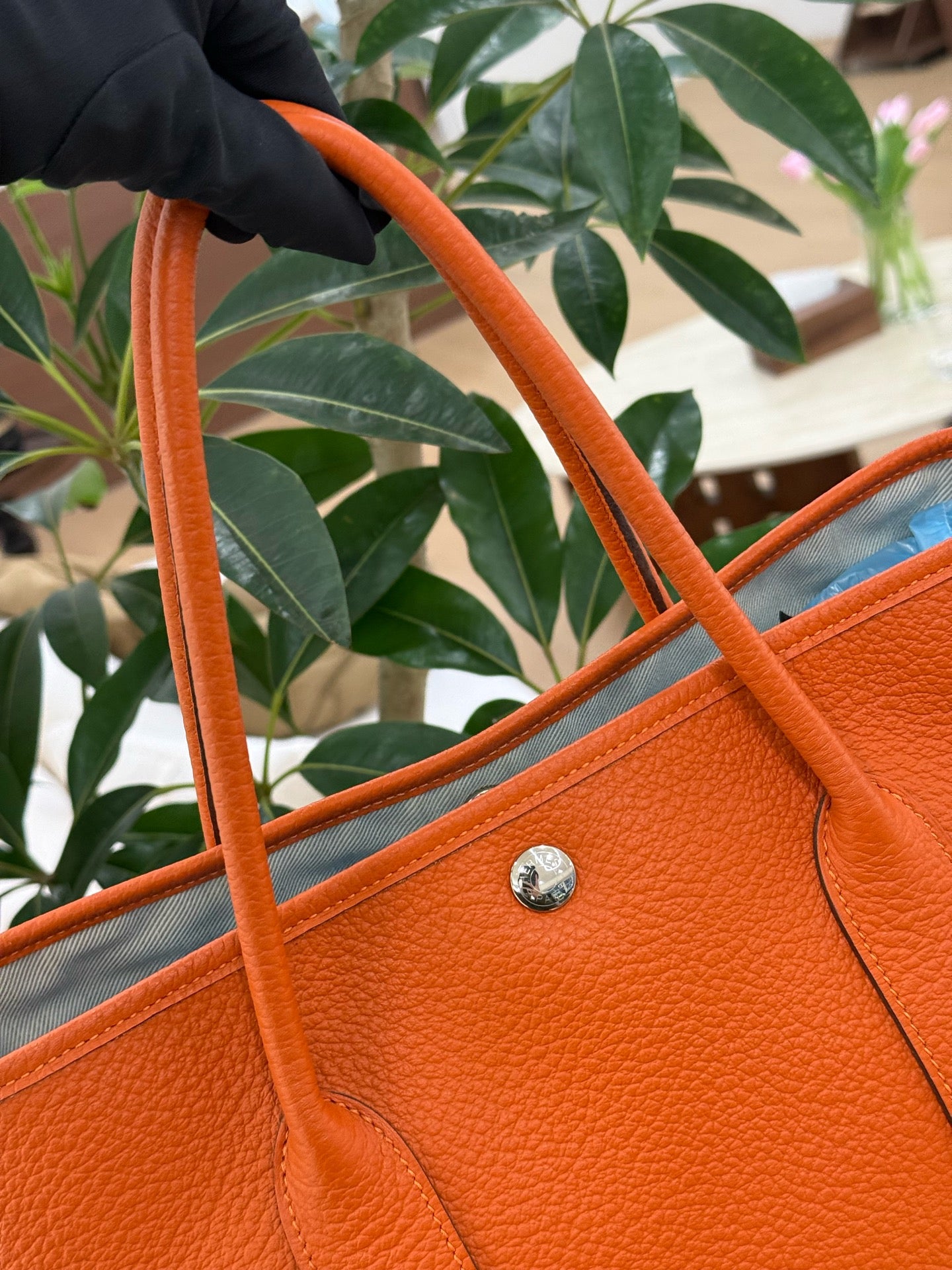 Hermes - Garden Party - Leather - Orange - (medium)