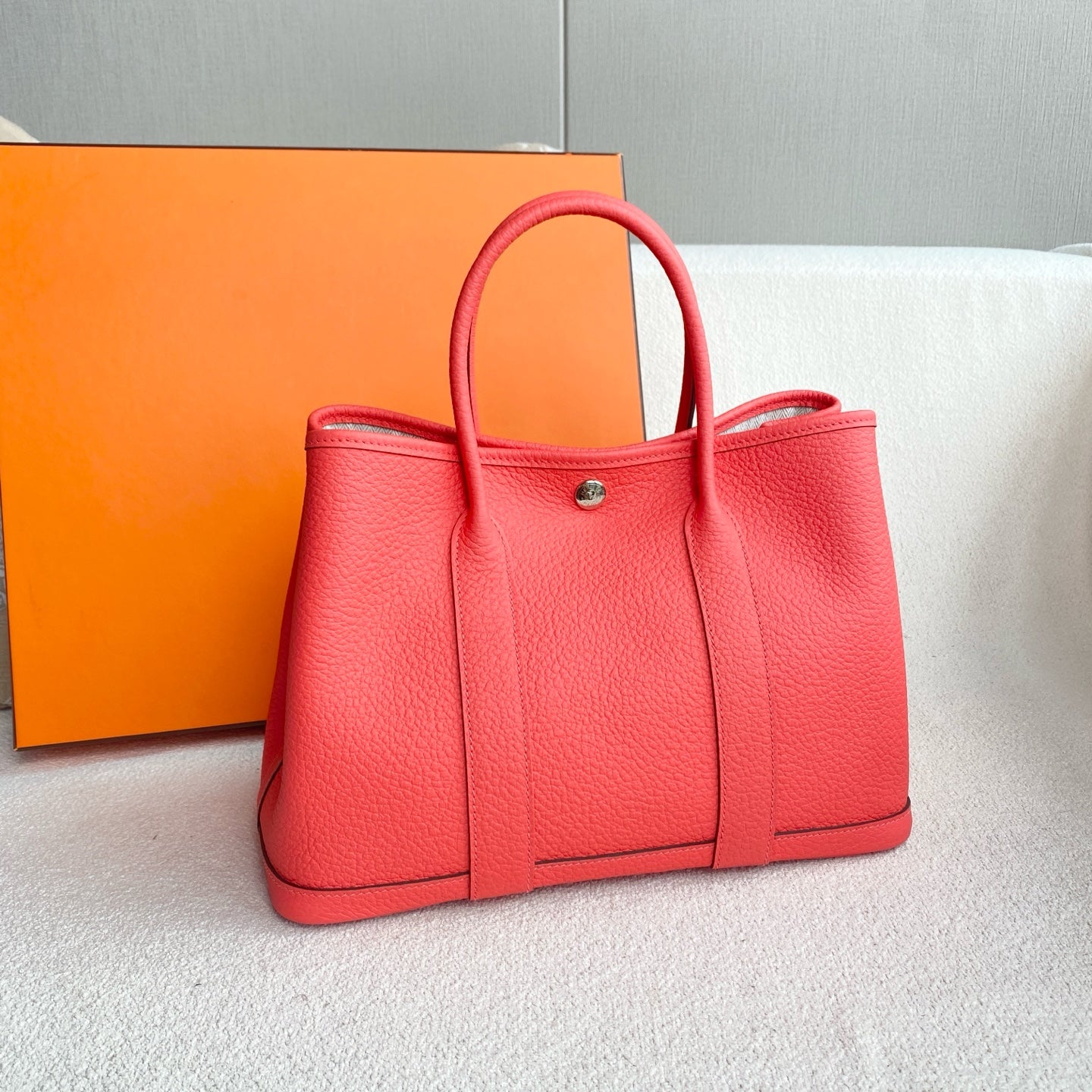 Hermès - Garden Party - Negonda leather - Texas Pink with Silver-Tone Hardware - (medium)