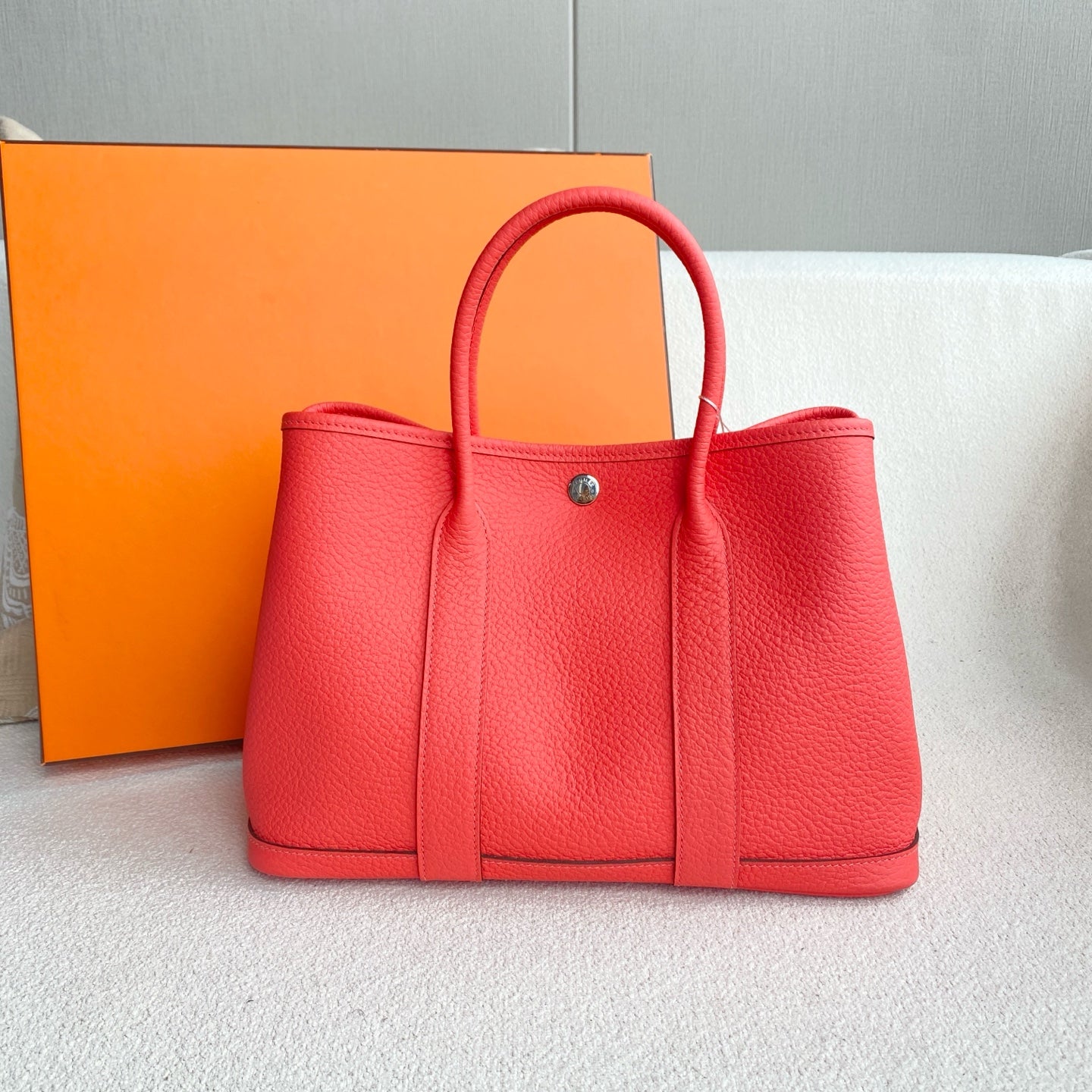 Hermès - Garden Party - Negonda leather - Texas Pink with Silver-Tone Hardware - (medium)