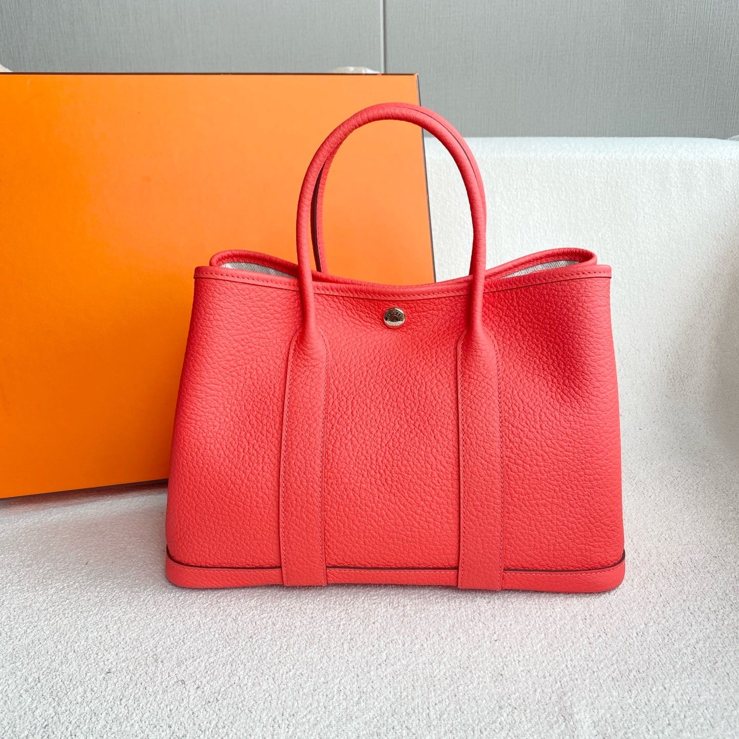 Hermès - Garden Party - Negonda leather - Texas Pink with Silver-Tone Hardware - (medium)